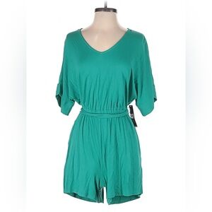 NWT New York & Company Teal Tie-Waist Romper M